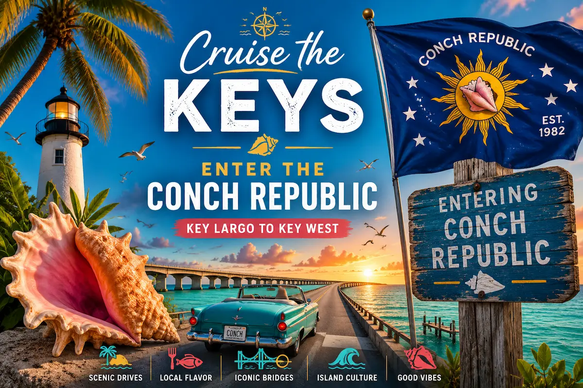 Welcome to the Conch Republic in the Florida Keys